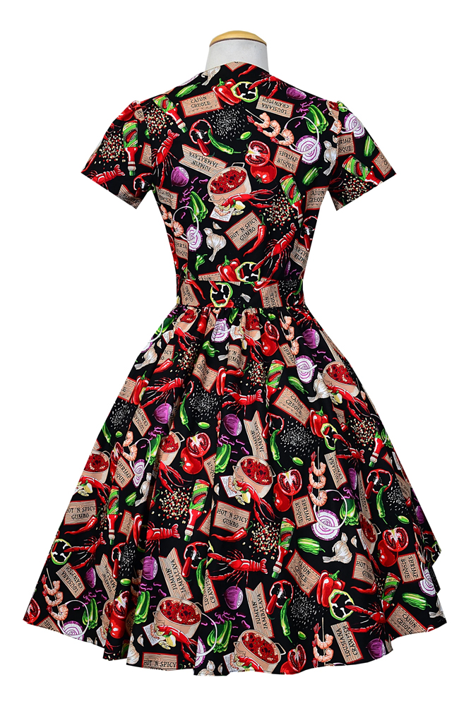 Lylian Dress (Gumbo) | Bettie Page