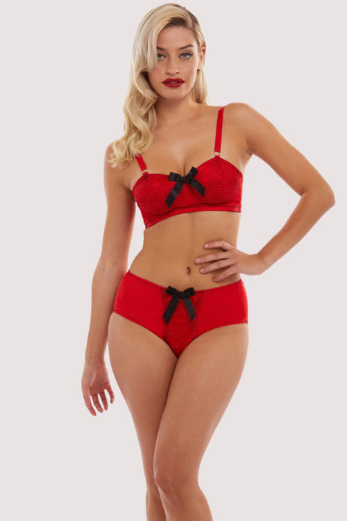 Red Elsie Lace Girdle